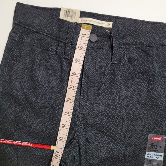 Levi's 720 Hi Rise Skinny Jeans Sz 24 - Picture 7 of 16